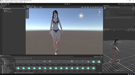 D Model Bikini Model UE Unity Blender Animated Realistic