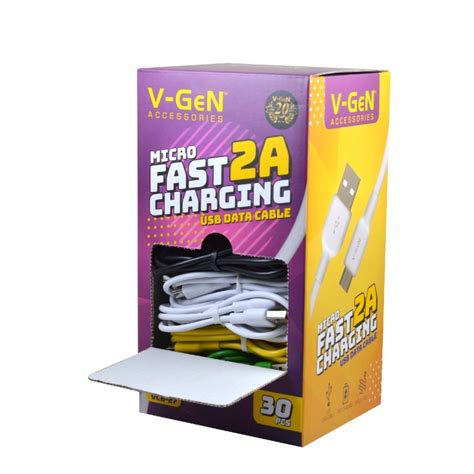 Jual Kabel Data Fast Charging Microusb V Gen Vcb A Box Isi Pcs