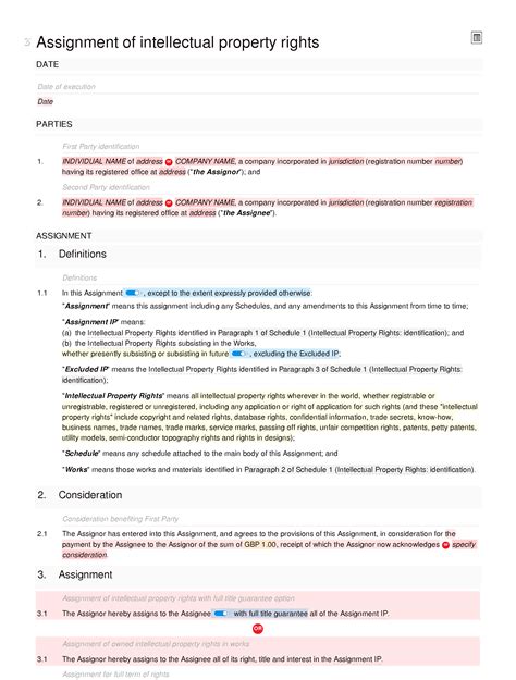 Assignment Of Intellectual Property Rights Docular