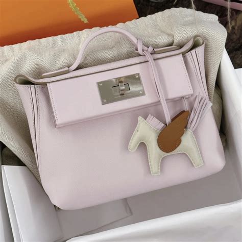 United Arab Emirates Dubai Hermès Mini 24 24 Evercolor Swift 09 Mauve