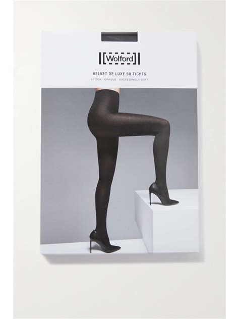 Wolford Velvet De Luxe Denier Tights Net A Porter