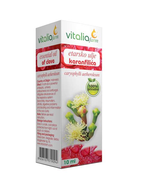 Etarsko Ulje Karanfilića Vitalia Farm 10 ml