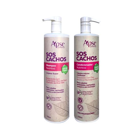 Kit Shampoo E Condicionador Cachos 1L Apse Shopee Brasil