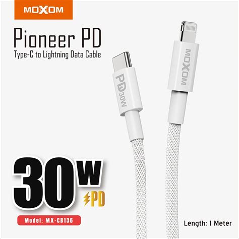 Moxom Personalized Original Fast Charging Cable Pd 30w Usb Type C To