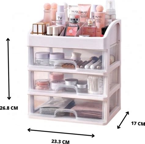 Borvat Make Up Doos Make Up Organizer Met Lade Cosmetica