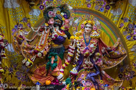 ISKCON Vrindavan Sri Sri Radha Shyamsundar Altar Art Disney