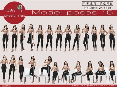 Model poses 15 Selfie - Posepack-CAS- The Sims 4 Catalog | Model poses ...