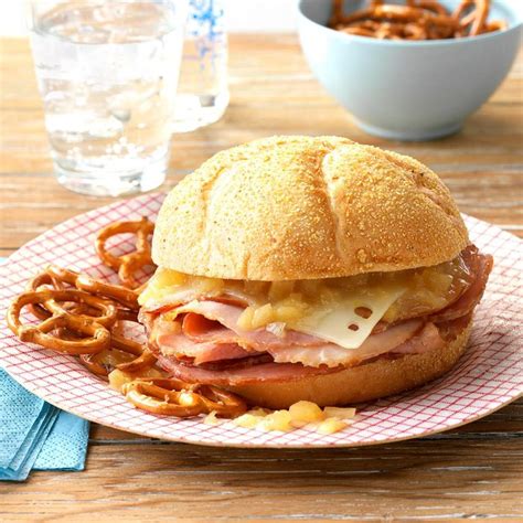 Hot Pineapple Ham Sandwiches Recipe How To Make It