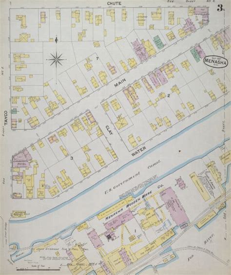 Sanborn Map Of City Of Menasha Map Or Atlas Wisconsin Historical Society