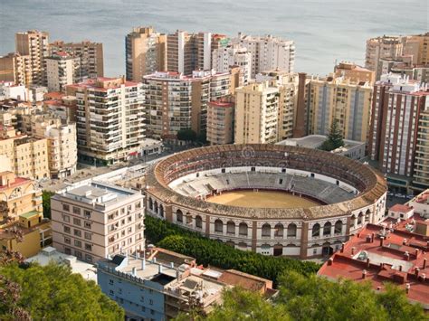 Malaga Bull Ring Andalucia Spain Stock Image Image Of Spanish Center