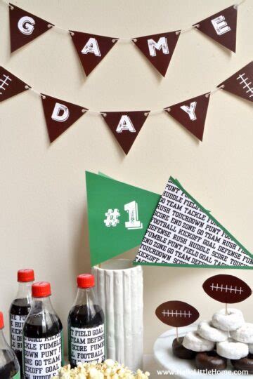 Free Football Party Printables Hello Little Home