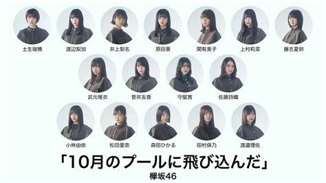 欅坂46 10月のプールに飛び込んだ歌割り フォーメーション YouTube