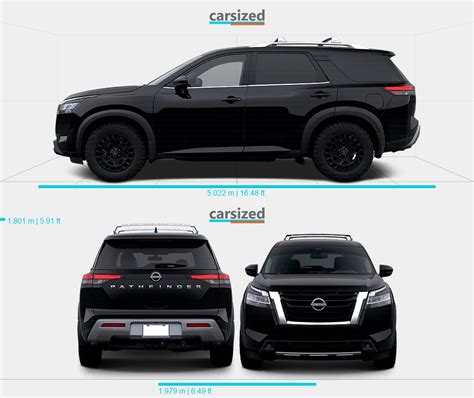 Nissan Pathfinder Present Dimensions Side View