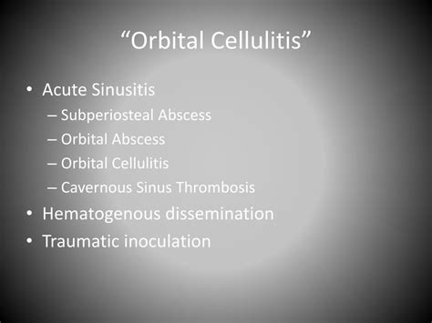 Ppt Periorbital And Orbital Infections Powerpoint Presentation Free