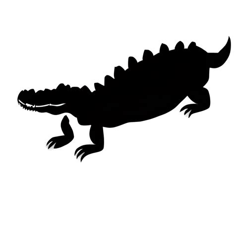 Alligator Silhouette Graphic · Creative Fabrica