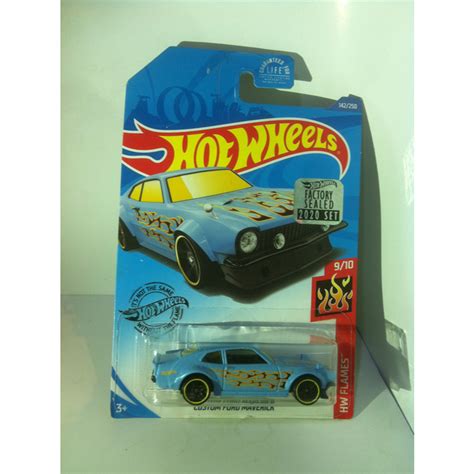 Hot Wheels 2020 HW Flames Mini Collection 9 Custom Ford Maverick Light Blue Croger By