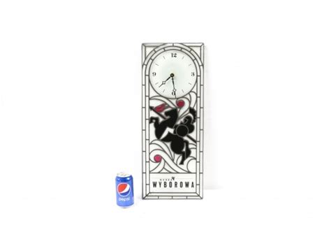 Wodka Wyborowa Stained Glass Advertising Clock 5260 Auctionninja