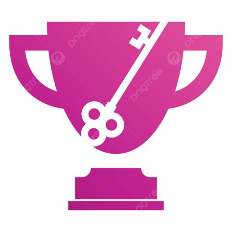 Diseño De Logotipo De Trofeo Y Llave Vector Png Dibujos Trofeo Llave