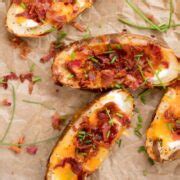 Loaded Potato Skins In The Air Fryer Sweetly Splendid