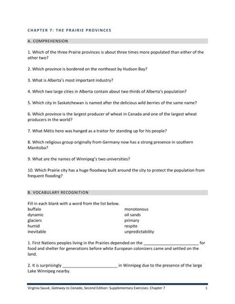 Supplementary Exercises Chapter