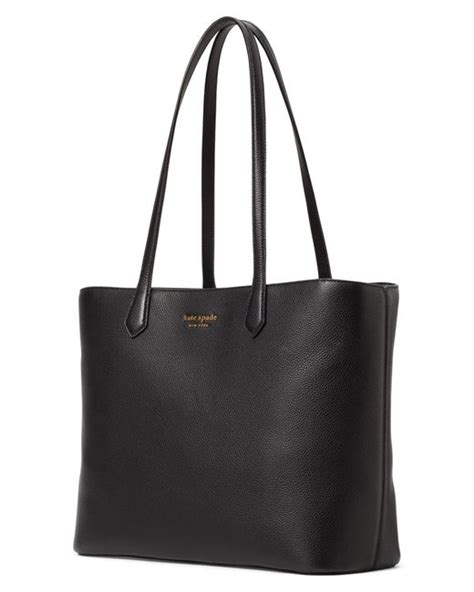 Kate Spade Large Veronica Pebble Leather Tote Bag In Black Lyst