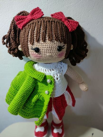 Boneca Enola Em Amigurumi Elo Produtos Especiais