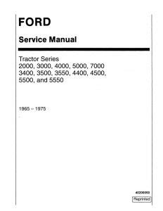 New Holland Ford Tractor | A Repair Manual Store