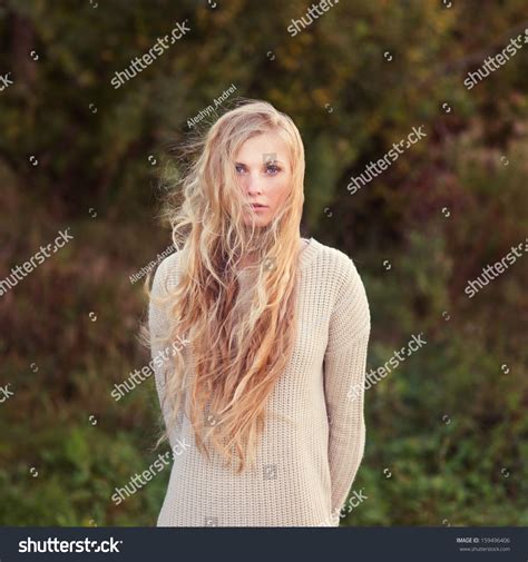 Beautiful Blonde Outdoors Stock Photo Shutterstock