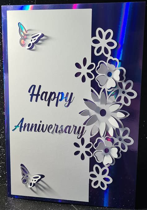 Pop Up 3d Pop Up Happy Anniversary Pop Up Card Cut File Etsy