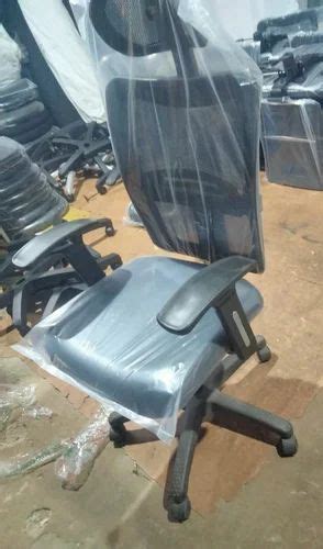 Rexine High Back Office Revolving Chair Black At Rs In Bengaluru