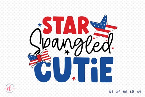 Star Spangled Cutie SVG 4th Of July SVG Graphic By CraftlabSVG