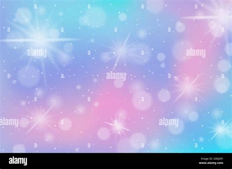 Rainbow Pastel Blurred With Sparks Background Illustration Stock Vector