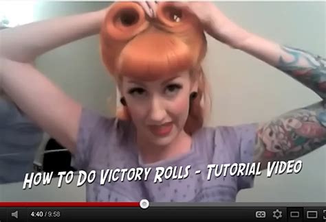 Victory Rolls Tutorial Pin Up Hairstyles Rockabilly Hairstyles Pin Up Hair