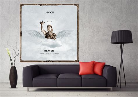 Avicii Heaven Album Music Cover Art – Poster - Canvas Print - Wooden ...