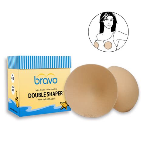 Bra Inserts Bravo Double Shaper Nude Nhãn hiệu Bravo