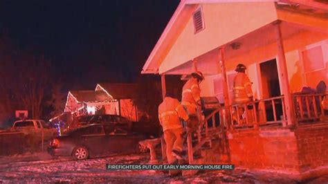 Tulsa Firefighters Battle Early Morning House Fire