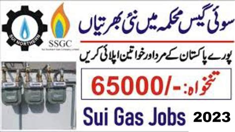 Sui Southern Gas Company Jobs 2023 SSGC Jobs 2023 Apply Online