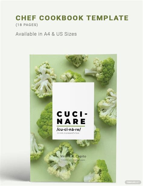 Sample Chef Cookbook Template In Indesign Pages Word Publisher