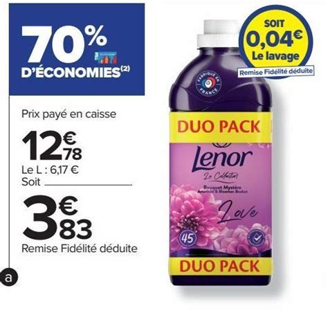 Promo Lenor Chez Carrefour