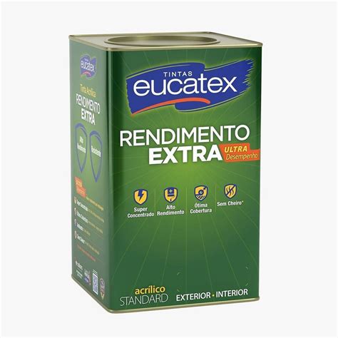 Europa Tintas Tinta Acr Lica Branco Fosco Rendimento Extra Standar