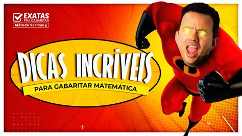 DICAS INCRÍVEIS para GABARITAR MATEMÁTICA Questões Dicas YouTube