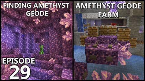 Finding Amethyst Geode Amethyst Shard Farm Minecraft Survival Lp