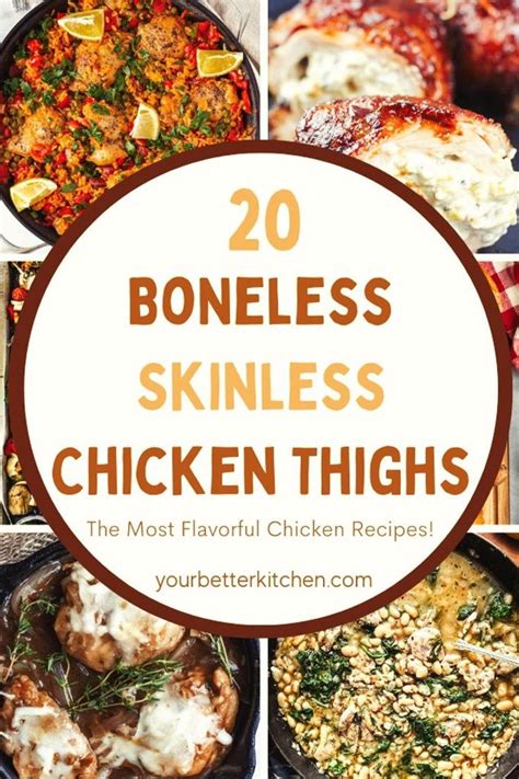 20 Best Boneless Skinless Chicken Thighs In 2024 Boneless Skinless Chicken Recipes Skinless