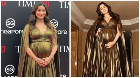 Alia Bhatt aces pregnancy glam at awards event, cradles baby bump in ...