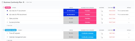 Free Continuity Plan Templates In Word Clickup