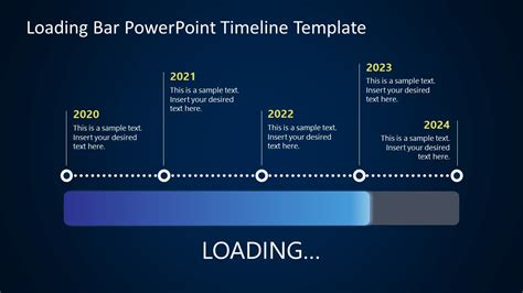 Loading Bar PowerPoint Timeline Template