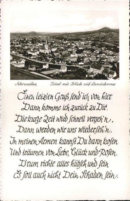 Ahrweiler Ahr Total Mit Blick Auf Landskrone Gedicht Bad Neuenahr