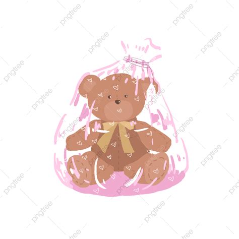 Little Bear White Transparent, Little Bear, Valentine S Day, Gift ...