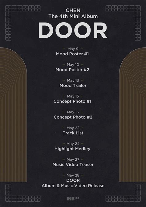 Exo S Chen Begins The Countdown To His Th Mini Album Door Release