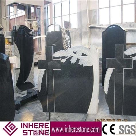 China Black Granite Monument Tombstone Gravestone From China